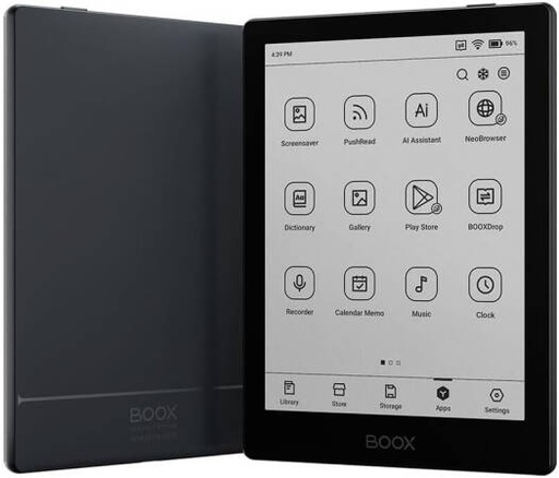 [Go 6] BOOX Go 6 E-Reader, 6" Carta 1300 HD Screen, Octa-core Processor, 2GB RAM, 32GB Storage, Android 11 OS, Adjustable Front Light, Multiple Format Support, Black | Go 6