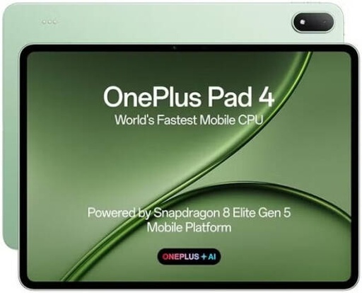 [PAD-4-512GB-SageMist] OnePlus Pad 4 Tablet, 13.2" 3.4K 144Hz Display, 12GB RAM, 512GB Storage, Snapdragon 8 Elite Processor, 13380mAh Battery, Android 16, International Version, Sage Mist | PAD-4-512GB-SageMist
