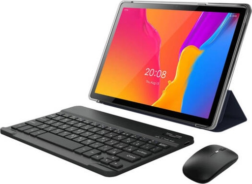 [T10PP] Oteeto TAB 10 Pro Plus Tablet, Quad Core 2.0GHz Processor, 8GB RAM + 512GBG ROM, Single SIM 5G Network, 5G Wifi, 8000mAh Battery, Includes Keyboard, Mouse, Touch Pen, OTG, Flip Cover, Grey | T10PP