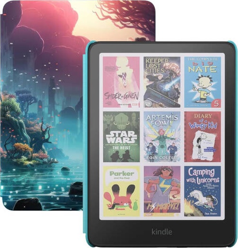 [COLORSOFT-FR] Amazon Kindle Colorsoft Tablet, 7" ColorSoft Display, Page Color Feature, 16GB Storage, Adjustable Warm Light, Glare-Free Display, Adjustable Warm Light, Cover Included, Fantasy River | COLORSOFT-FR
