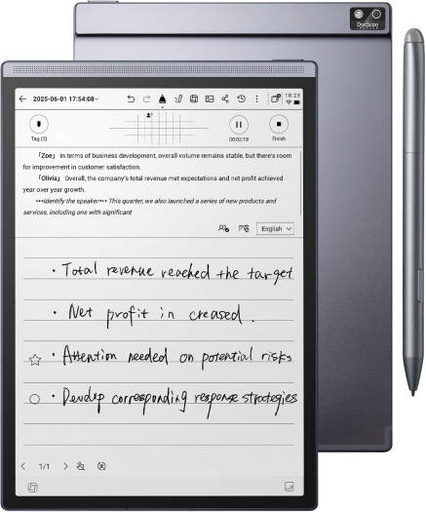[198715325188] iFLYTEK AINOTE Air 2, 8.2-Inch AI E-Ink Smart Digital Paper Tablet, 4GB RAM, 32GB Storage, Wi-Fi, Lightweight NoteTaking Device with Stylus Support, Gray | 198715325188