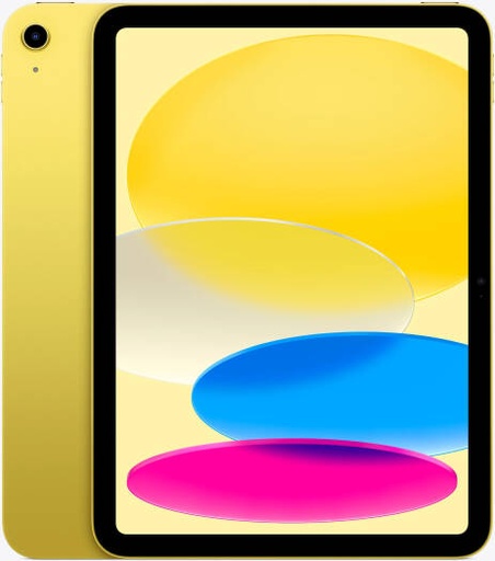 [MD4D4LL/A] Apple iPad, 11" Liquid Retina Display, A16 Chip, 5 Core CPU, 4 Core GPU, 16 Core Neural Engine, 128GB Storage, 12MP Rear & Front Camera, Touch ID, Wi-Fi Only, International Version, Yellow | MD4D4LL/A