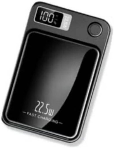 [PBMW] Mobigear Power Bank with Magnetic Wireless, 22.5W Wattage Support, 10000mAh Capacity, Black | PBMW