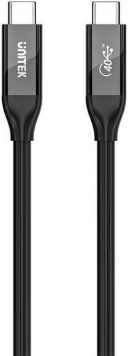 [C14100ABK01-2M] UNITEK USB4 USB-C Cable 240W PD Fast Charging, 40Gbps Data Transfer, 8K Ultra HD Video Output, Compatible with Thunderbolt 3 & 4, USB-C Laptops, 2 Meter Length, Black | C14100ABK01-2M