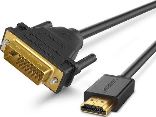 [10135] UGreen HDMI To DVI 24+1 Cable, Support 1080P Resolution, Bi-Directional Data Transfer, 2 Meter | 10135