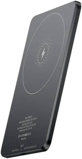 [PPBCHA63GY] Powerology Ultra-Thin MagSafe Power Bank, 5000mAh Battery Capacity, 20W Power Delivery, Strong Magnets, Built-In Safeguards, Type-C Input/Output, Heat Dissipation, Gray | PPBCHA63GY