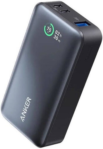 [A1256H12] Anker 533 Power Bank, 10000mAh Portable Charger, 30W USB C PD Fast Charging Power Bank, Smart LED Display, 3 Port Power Bank, | A1256H12