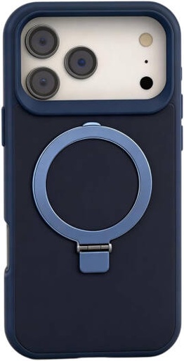[IP17PM-MGSF-AGSP-BLU] CROWNYX Aegis GripStand Pro Case for iPhone 17 Pro Max, Compatible with MagSafe, Shockproof, Slim Hybrid TPU Cover with Kickstand & Grip Ring, Blue | IP17PM-MGSF-AGSP-BLU