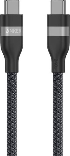 [A82E2H11] Anker USB C to USB C Cable, 240W Fast Charging, 480Mbps Data Transfer, Braided Durable Cable, 30000 Bend Lifespan, 1m Length, Black | A82E2H11