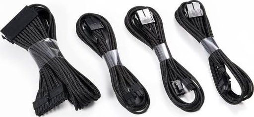 [PH-CB-CMBO_BK] Phanteks Extension Cable Kit 500mm Length, Black 24 Pin, 8 Pin (4+4) M/B, 2x 8 Pin (6+2) PCI-E Extension Cable Kit 500mm Length - Black | PH-CB-CMBO_BK