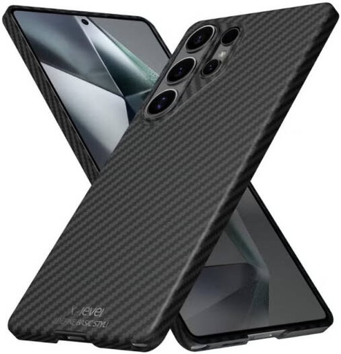 [x-level-magnetic-aramid-fiber-case-for-samsung-galaxy-s25-ultra-2025-slim-lightweight-carbon-fiber-design-magsafe-compatible-durable-protective-cover] X-level Magnetic Aramid Fiber Case for Samsung Galaxy S25 Ultra (2025), Slim & Lightweight Carbon Fiber Design, MagSafe-Compatible Durable Protective Cover
