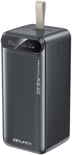 [PA-13] AWEI PA-13 50000 PowerBank, 50000mAh Battery Capacity, 22.5W Fast Charging, 4 Ports, Type C Input Type, Multiple Device Charging, Polymer Lithium Battery, Star Black | PA-13