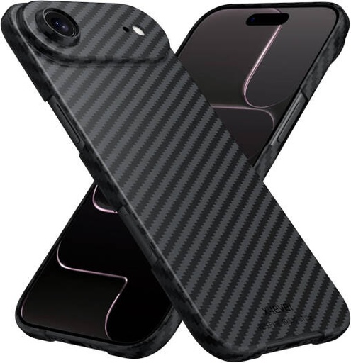 [Magnetic iPhone Air Case] X-Level Magnetic iPhone Air Case with MagSafe, Slim Carbon Fiber Pattern Matte Cover with Anti-Scratch & Shockproof Protection, Black | Magnetic iPhone Air Case