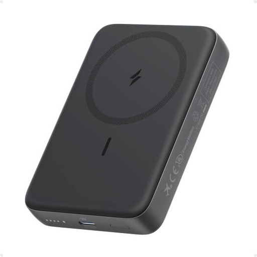 [A1684] Anker Zolo Power Bank, 10,000mAh Capacity, Magnetic Portable, Qi2 Certified, 30W Ultra-Fast, MagSafe-Compatible, Ergonomic Design, For iPhone 16/15/14/13/12 Series, Black | A1684