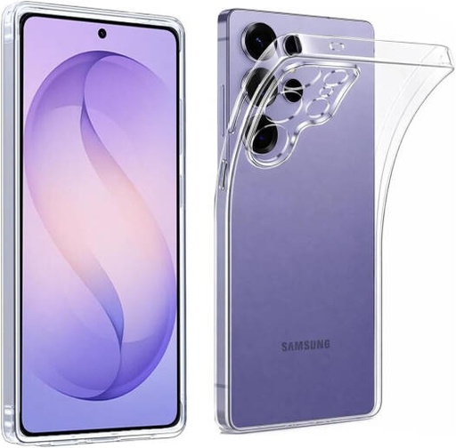 [Gel] Generic Silicone Gel Cover Case for Samsung Galaxy S26 Ultra, Shockproof Protection, Microfiber Lining, Slim Fit Design, Anti Fingerprint, Raised Camera Protection, Clear | Gel