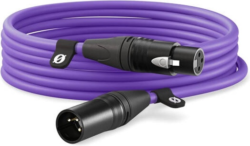 [XLR6M-PU] RODE XLR-6 Premium XLR Cable 6m, Professional Balanced Microphone Cable for Studio Recording, Live Performance & Audio Equipment, Purple | XLR6M-PU