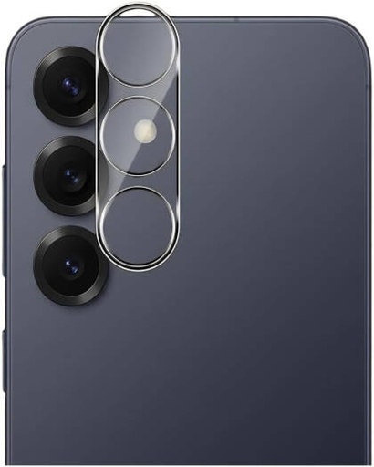 [SAM-S25PLS-2D-CLR-CLP] CROWNYX Camera Lens Protector for Samsung Galaxy S25 Plus, 9H Tempered Glass, Anti-Scratch, Anti-Oil, Anti-Shock, HD Clear, Night Shot Friendly, Bubble-Free Pack of 1 | SAM-S25PLS-2D-CLR-CLP