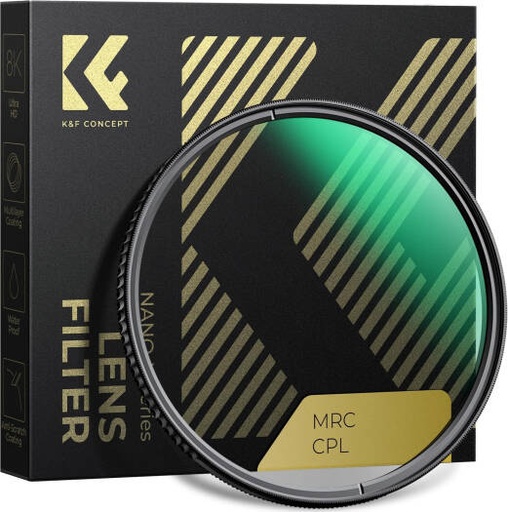 [KF01.973V1] K&F Concept 77mm Circular Polarizer CPL Filter, 28-Layer Super Slim HD Multi-Coated Lens Filter | KF01.973V1
