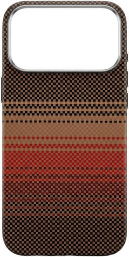 [IP17PM-MGSF-FBONE-BRN] CROWNYX Carbon Fiber Case for iPhone 17 Pro Max, MagSafe Compatible, Ultra Slim Drop Resistant Cover, Anti-Slip, Anti-Scratch, Brown | IP17PM-MGSF-FBONE-BRN