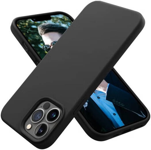 [Phone Case Cover] iPhone 13 Pro Max Silicone Case, Shockproof Slim Thin Soft TPU Protective Cover for iPhone 13 Pro Max 6.7 Inch, Anti-Slip Lightweight Phone Case, Black | Phone Case Cover