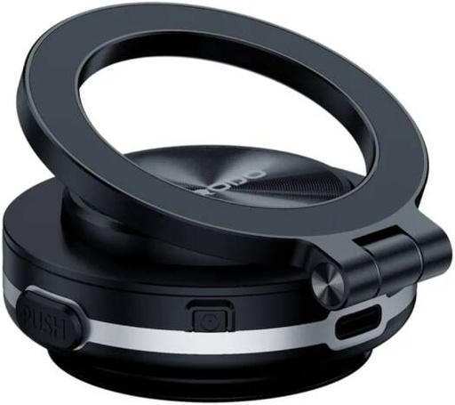 [PD-HSM05-BK] Porodo HS05 VacuSeal MagSafe Magnetic Mount, Strong Suction Car Phone Holder, Black | PD-HSM05-BK