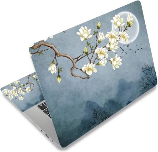 [alayra-laptop-skin-sticker-decal-12-13-133-14-15-154-156-inch-laptop-art-decal-protector-notebook-netbook-pc-156-universal-vinyl-cover-white-magnolia-flower-01] ALAYRA Laptop Skin Sticker Decal, 12 13 13.3 14 15 15.4 15.6 inch Laptop Art Decal Protector Notebook Netbook PC 15.6" Universal Vinyl Cover, White Magnolia Flower 01