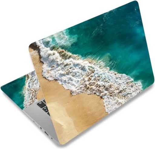 [alayra-laptop-skin-sticker-decal-12-13-133-14-15-154-156-inch-laptop-art-decal-protector-notebook-netbook-pc-156-universal-vinyl-cover-sea-beach-01] ALAYRA Laptop Skin Sticker Decal, 12 13 13.3 14 15 15.4 15.6 inch Laptop Art Decal Protector Notebook Netbook PC 15.6" Universal Vinyl Cover, Sea Beach 01