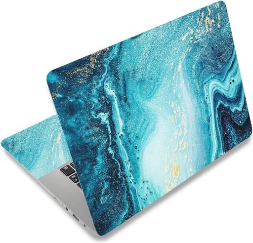 [alayra-laptop-skin-sticker-decal-12-13-133-14-15-154-156-inch-laptop-art-decal-protector-notebook-netbook-pc-156-universal-vinyl-cover-blue-marble-01] ALAYRA Laptop Skin Sticker Decal, 12 13 13.3 14 15 15.4 15.6 inch Laptop Art Decal Protector Notebook Netbook PC 15.6" Universal Vinyl Cover, Blue Marble 01