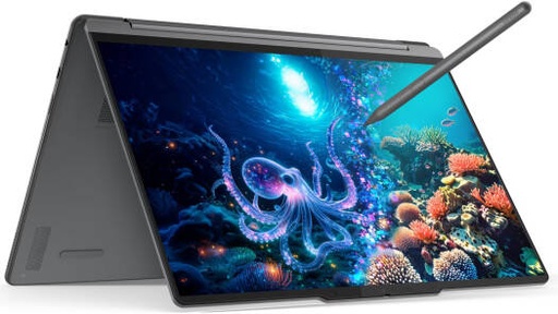 [83LC0013AX] Lenovo Yoga 9 2-in-1 14ILL10 Aura Edition Laptop, 14" 2.8K WQXGA+ OLED Touch, Intel Core Ultra 7 258V, 32GB RAM, 1TB SSD, Intel Arc Graphics 140V, English-Arabic K/B, Win11Home, Blue | 83LC0013AX