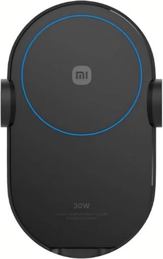 [30WWRLSS] Xiaomi 30W Wireless Car Charger, 30W Max Output, Electric Grip with Sensors, Round Indicator, Curved Glass Surface, Built-In Fan And Metal Thermal Pad, Black | 30WWRLSS