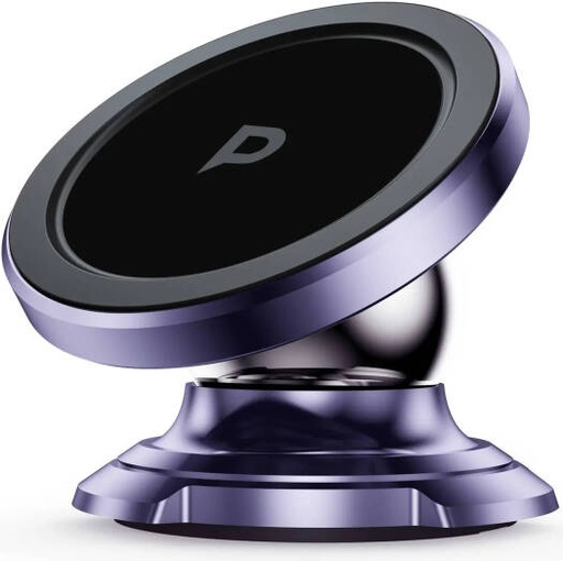 [PMRCMPL] Powerology Heavy-Duty Magnetic Dash Mount Secure and Versatile Phone Holder for All Your Devices (Purple) | PMRCMPL