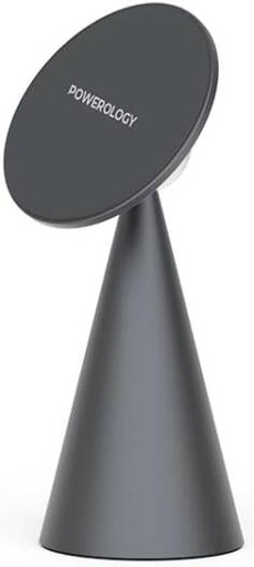 [PMDPHCGY] Powerology Desktop Conical Compatible with Magsafe Phone Holder with 17N5 Magnets - Dark Grey | PMDPHCGY