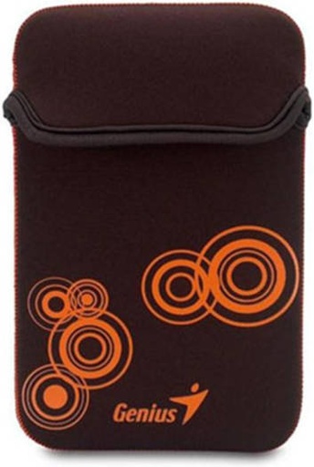 [31280053101] Genius GS-701 Tablet Sleeve, Neoprene / Polycarbonate Material, Solid Pattern, Fits Up To 7 Inch Tablet PC and e-Book, Brown - Orange, Sleeve Only | 31280053101