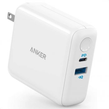 [AN.A1624H22.WT] Anker Powercore III Fusion 5000 Powerbank+Wall Charger - White | AN.A1624H22.WT