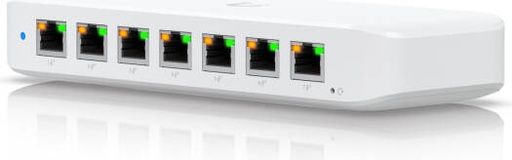 [USW-Ultra-210W] Ubiquiti Ultra 210W Switch, Ethernet In-Band Interface, 8x GbE RJ45 Ports, 11.904 Mpps Forwarding Rate, 16 Gbps Switching Capacity, Polycarbonate Enclosure Material, White | USW-Ultra-210W
