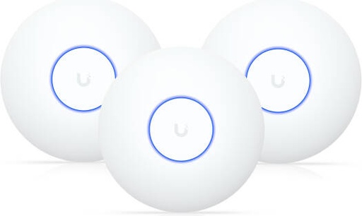 [U7-Lite-3] Ubiquiti U7 Lite Access Point, Wi-Fi 7, 5GHz & 2GHz Dual Band, 115m Coverage, Wireless Meshing, Band Steering, 4 Spatial Streams, Built-In Antenna, 1x 2.5GbE RJ45 Port, 3 Pack, White | U7-Lite-3