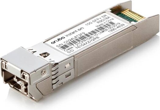 [R9D18A] HPE Networking Instant On 10G Multi-Mode LC SFP+ Transceiver, 300m Max Networking Distance, 10 Gb/s Max Data Rate | R9D18A