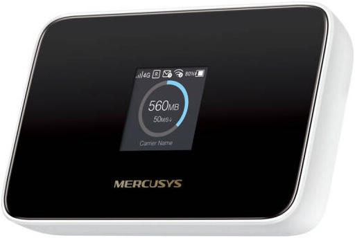 [MT115] Mercusys MT115 4G LTE Mobile Wi-Fi, Wi-Fi 6 AX300, 150Mbps LTE Cat4, 287Mbps 2.4GHz, Nano SIM, LCD Display, 2400mAh Battery, 10Hrs Runtime, USB-C, 10 Devices, Plug & Play | MT115