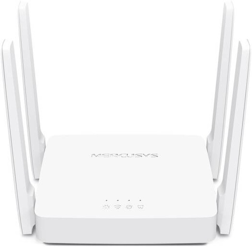 [AC10] Mercusys AC10 Dual Band Wi-Fi 5 Router, AC1200, 867Mbps 5GHz, 300Mbps 2.4GHz, MU-MIMO, Beamforming, 4x 5dBi Antennas, 1x 100M WAN, 2x 100M LAN, AP, Repeater, IPTV, WPA2 | AC10