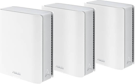 [90IG08Y0-MO3C20] ASUS ZenWiFi BT10 Router, WiFi 7 Tri-band Mesh, x8 Internal Antennas, Multi-link Operation, 2.4GHz/5GHz/6GHz Operating Frequency, Pack of 3, White | 90IG08Y0-MO3C20