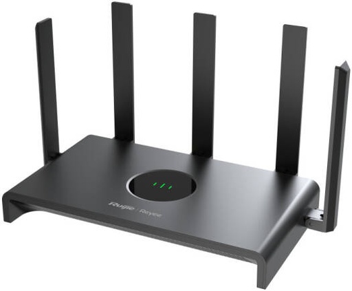 [RG-EW1300G] Ruijie RG-EW1300G 1300M Dual-band Gigabit Wireless Router, Wi-Fi 5 Standards, 2.4 GHz 400 Mbps 5 GHz 867 Mbps, 5x Antennas, 2.4 GHz 2x2 5 GHz 2x2 MIMO, Black | RG-EW1300G